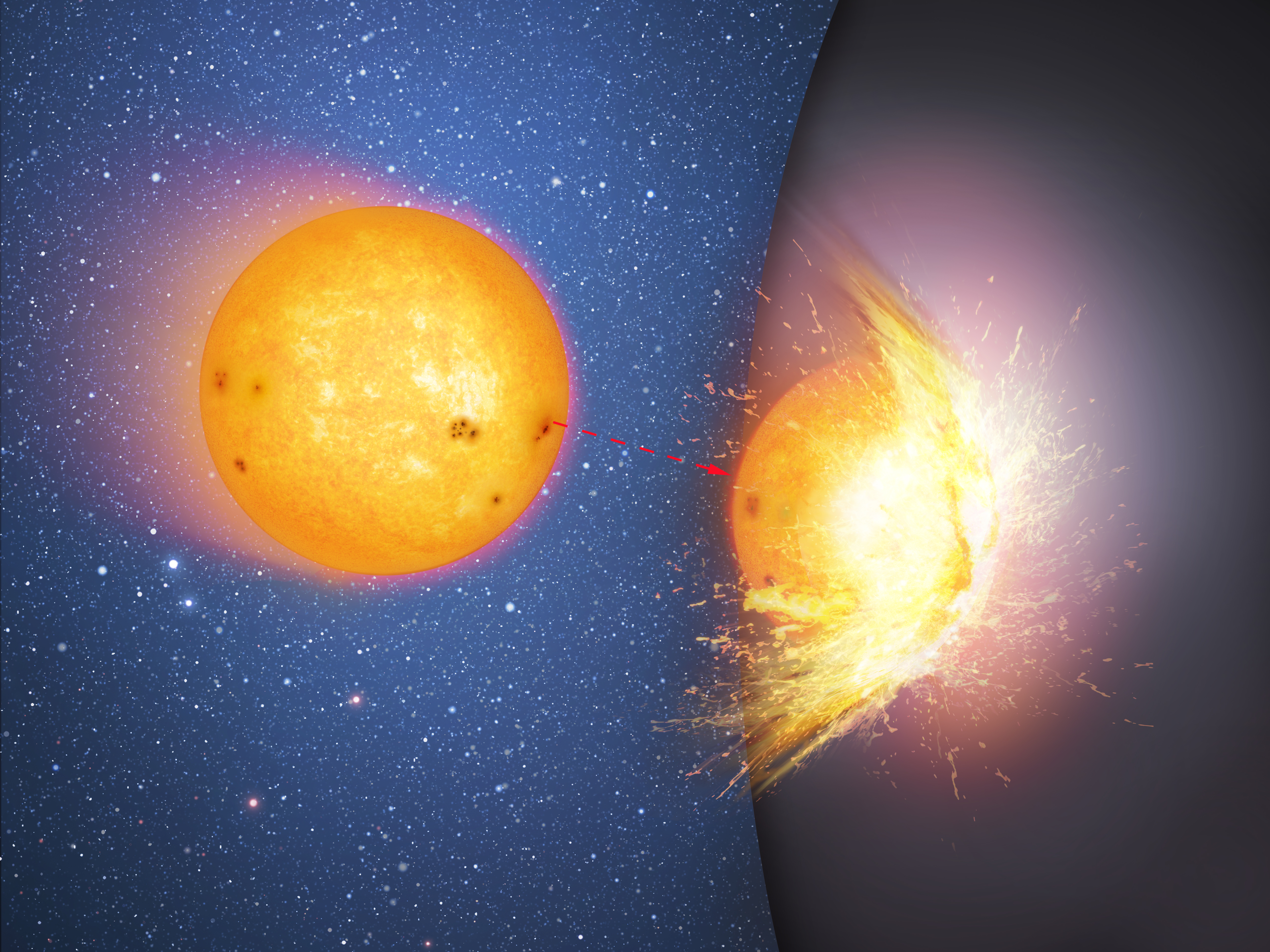 Star Hits the Hard Surface of a Supermassive Sphere | McDonald Observatory